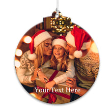 Load image into Gallery viewer, 2024 Christmas Tree  Baubles with Photo Christmas
