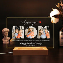 Load image into Gallery viewer, EDSG Personalised Photo Acrylic Plaque Night Light
