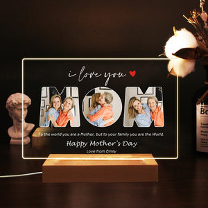 EDSG Personalised Photo Acrylic Plaque Night Light