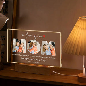 EDSG Personalised Photo Acrylic Plaque Night Light