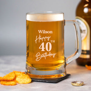 EDSG Personalised Pint Glass  Beer Mug