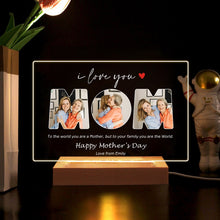 Load image into Gallery viewer, EDSG Personalised Photo Acrylic Plaque Night Light
