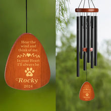 Load image into Gallery viewer, Personalised Dog Memorial Gifts Pet Memorial Wind Chimes
