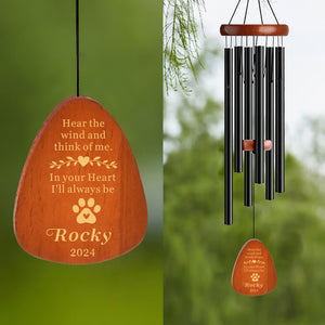 Personalised Dog Memorial Gifts Pet Memorial Wind Chimes