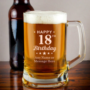 Personalised Pint Glass  Beer Mug