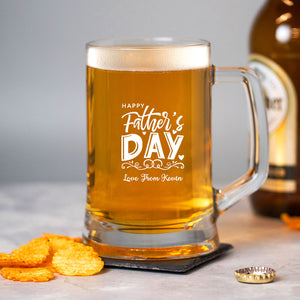 Personalised Pint Glass  Beer Mug Tankards Gift