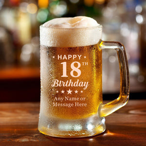 Personalised Pint Glass  Beer Mug