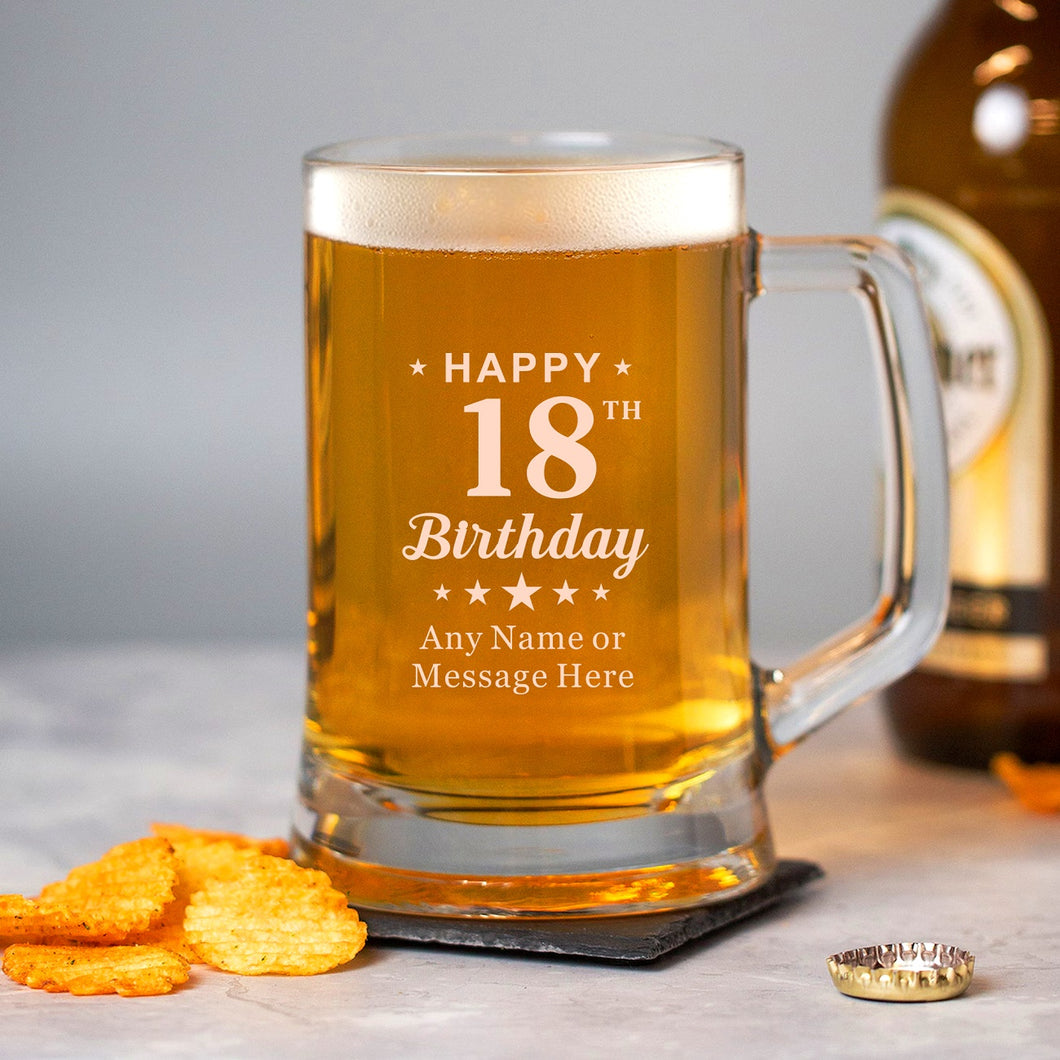 Personalised Pint Glass  Beer Mug