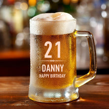 Load image into Gallery viewer, Personalised Pint Glass  Beer Mug Gift
