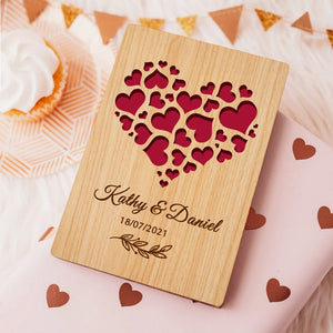 Personalised Wedding Cards with Any Name & Date