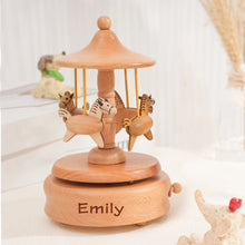 Load image into Gallery viewer, Personalised Carousel Horse Music Box Gifts
