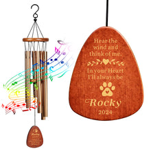 Load image into Gallery viewer, Personalised Dog Memorial Gifts Pet Memorial Wind Chimes
