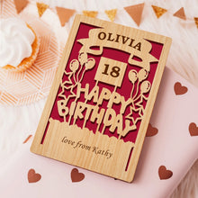 Load image into Gallery viewer, Personalised  Birthday Cards with Any Name &amp; Age
