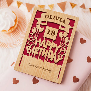 Personalised  Birthday Cards with Any Name & Age