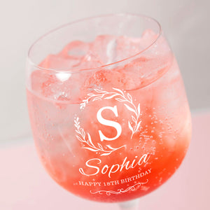 Personalised Large Gin Glass Cocktail Glass Gifts