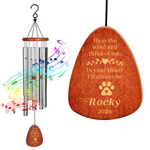 Load image into Gallery viewer, Personalised Dog Memorial Gifts Pet Memorial Wind Chimes
