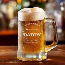 Load image into Gallery viewer, Personalised Beer Pint Glass Gifts  600ML Tankards
