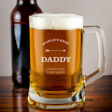 Load image into Gallery viewer, Personalised Beer Pint Glass Gifts  600ML Tankards
