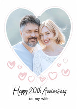 Load image into Gallery viewer, UK  Love Hearts  Happy Anniversary Card
