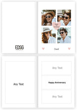 Load image into Gallery viewer, Happy Anniversary with Any Photos Card
