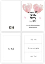 Load image into Gallery viewer, Personalised  Congratulations To The Happy Couple Cards
