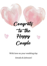 Load image into Gallery viewer, Personalised  Congratulations To The Happy Couple Cards
