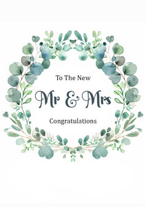 Congratulations To The Mr & Mrs Cards