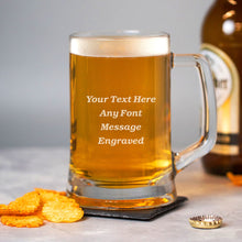 Load image into Gallery viewer, Personalised Pint Glass  Beer Mug Tankards Gift
