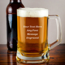 Load image into Gallery viewer, Personalised Pint Glass  Beer Mug Tankards Gift
