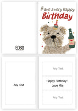 Load image into Gallery viewer, Cute Bear A Very Happy Birthday Card
