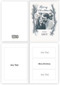 Personalised Merry Christmas Card With Any Photos