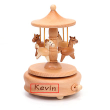 Load image into Gallery viewer, Personalised Carousel Horse Music Box Gifts
