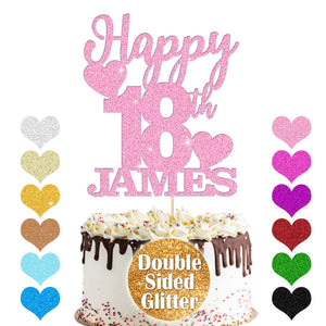 Personalised Birthday Cake Topper Any Name Any Age